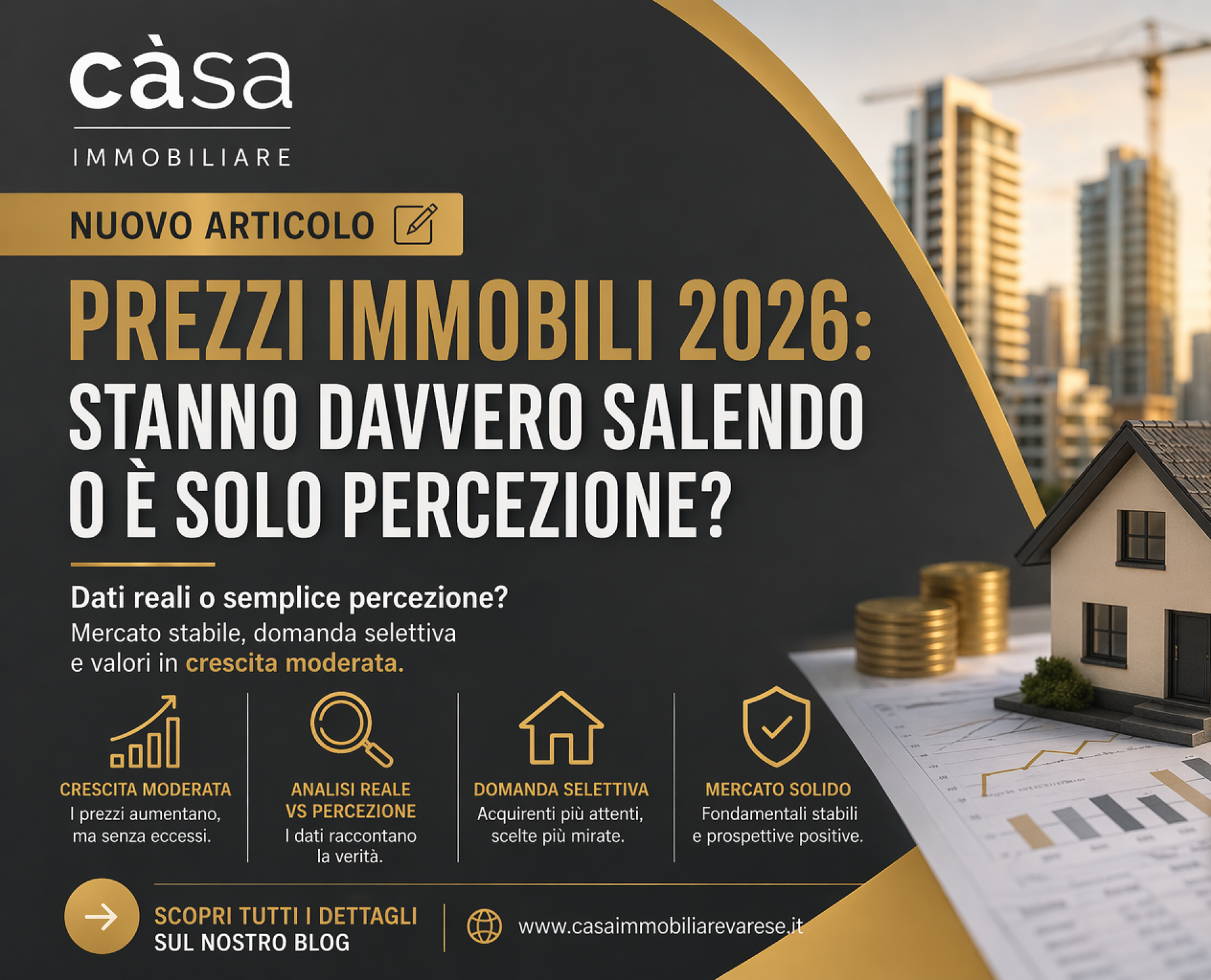 Prezzi immobili 2026: stanno davvero salendo o è solo percezione?