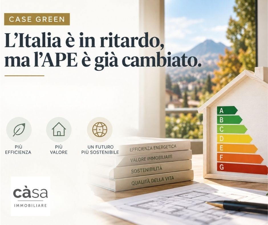 Case Green: l’Italia è in ritardo, ma l’APE è già cambiato